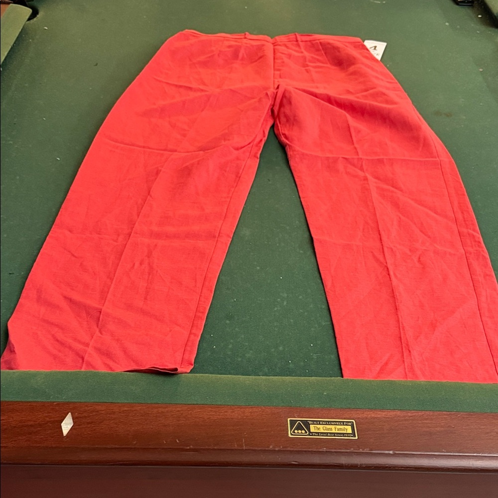 Madison Leigh Red Wide Leg Pants. CAJA # 1